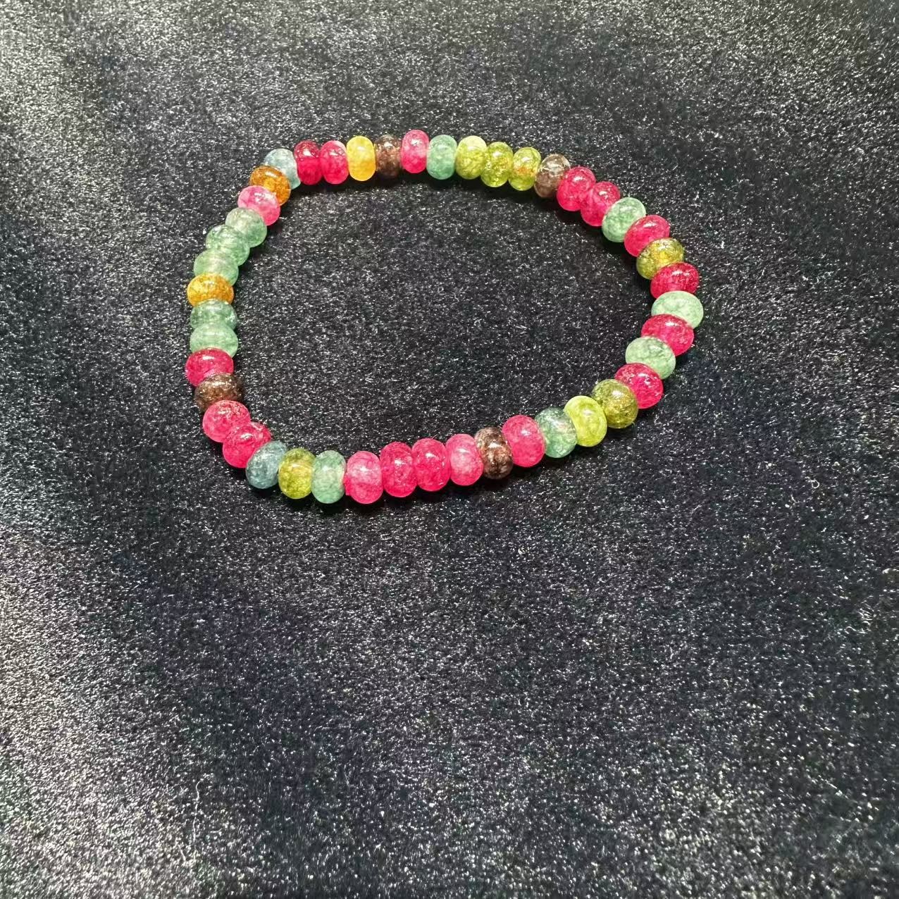 糖果色算盘珠卡6m手串-B2001