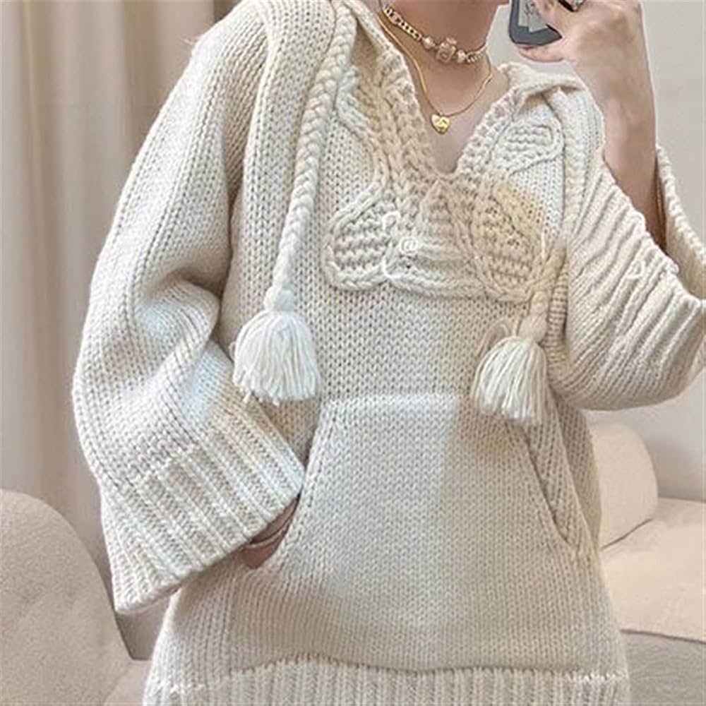 未使用 Celine/思琳 抽绳针织长袖 米白/M