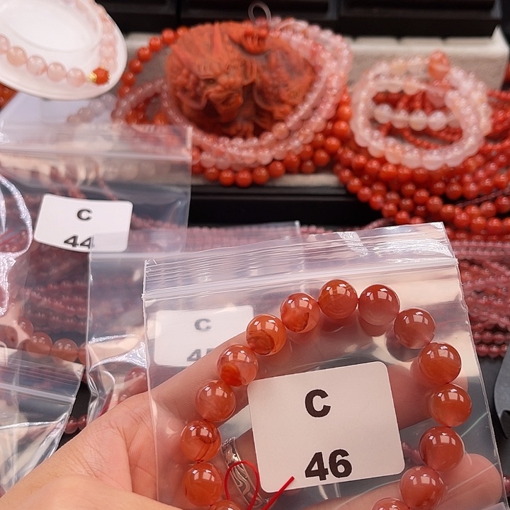南红玛瑙未镶嵌多样性发货默认微瑕称重11mm