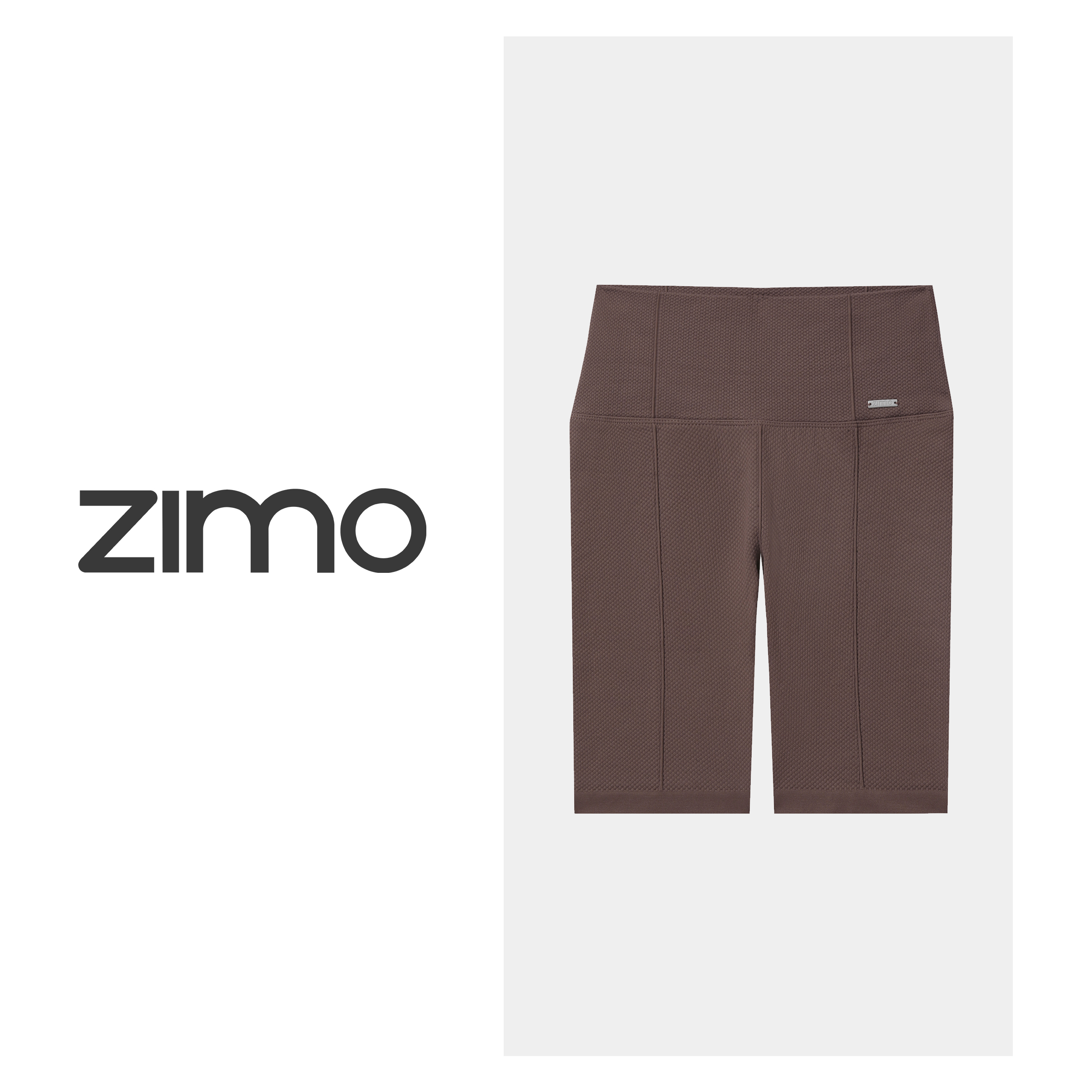 四分裤-zimo-高端瑜伽裤瑜伽服健身服瑜伽裤WFYJ001-5深咖*3