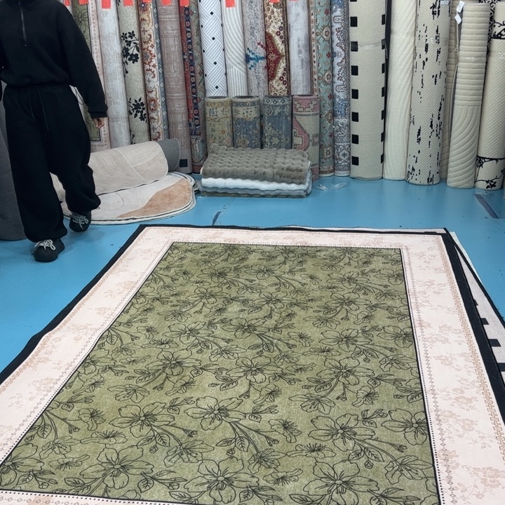 混纺200×300误差正负1-3厘米TPR底精编细砂棉布底仿羊绒微瑕特价