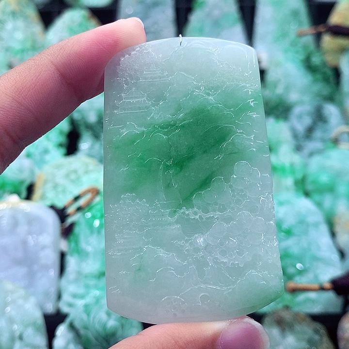 翡翠未镶嵌吊坠(不含链)