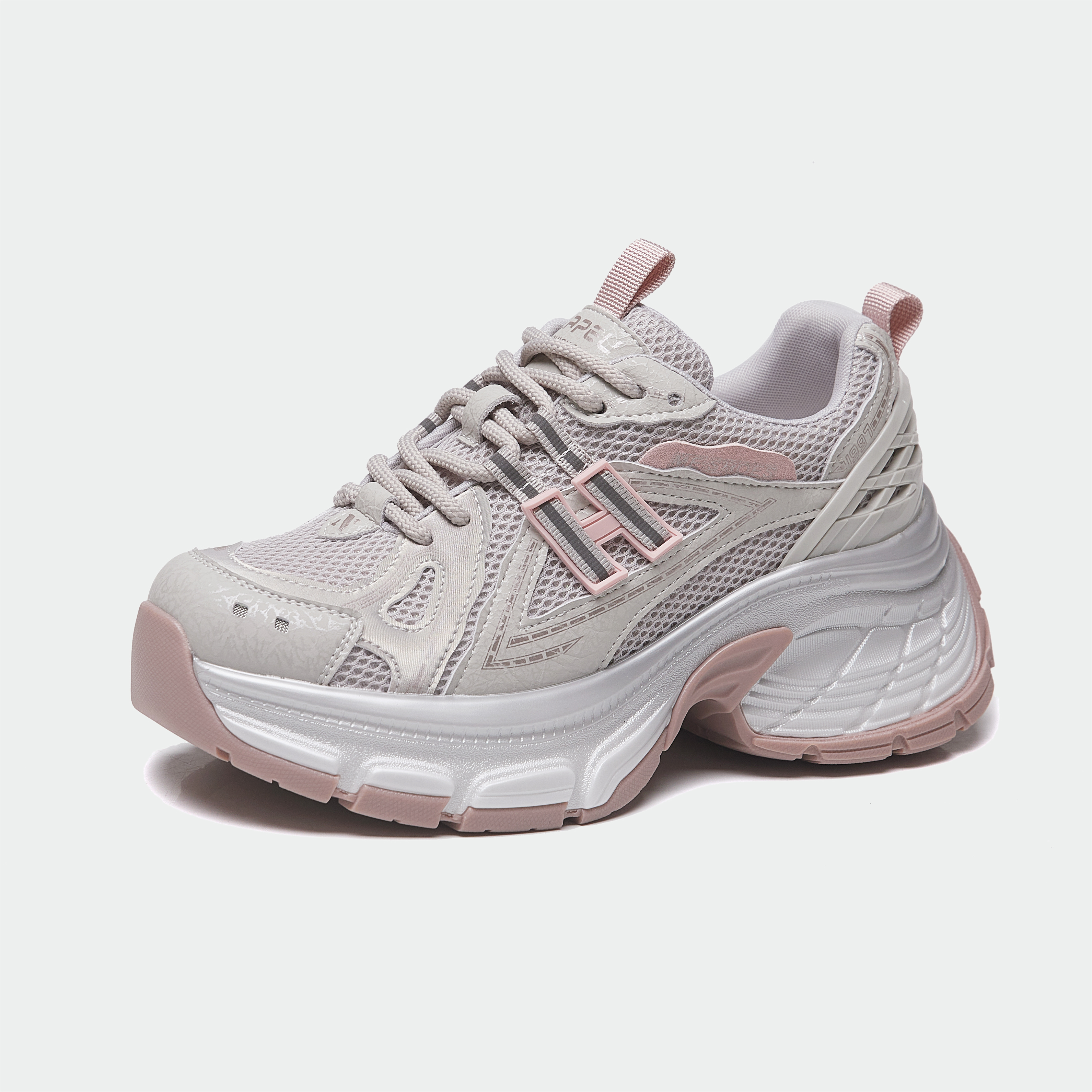 秋季时尚透气厚底老爹鞋休闲运动鞋女款潮流百搭25S-05