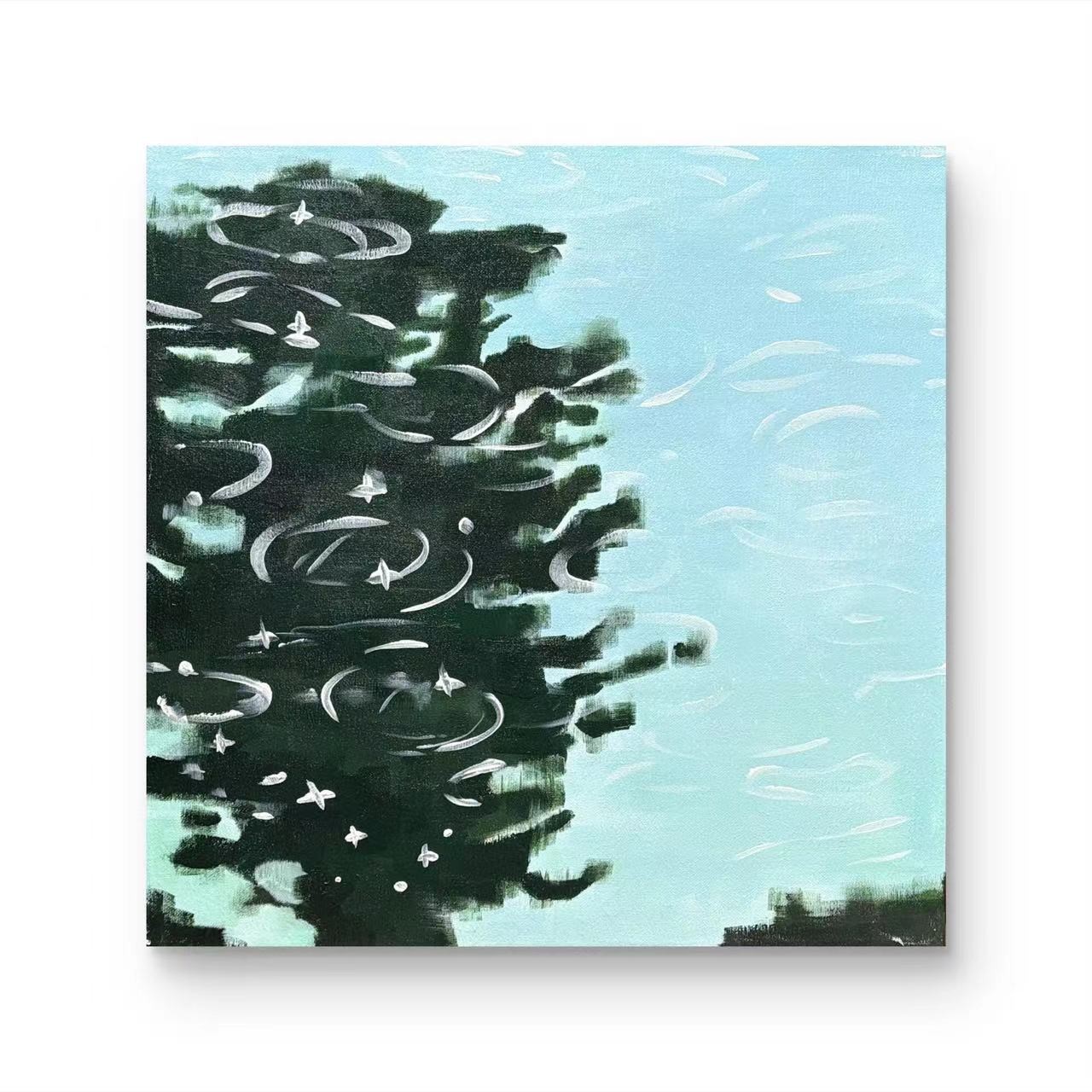 【 星雨点点  】孤品 “50*50” No.212 纯手绘挂画