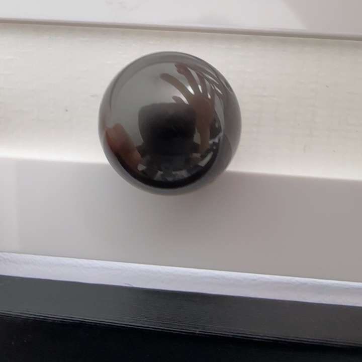 海水珍珠裸珠天然大溪地钢琴黑12.7正圆