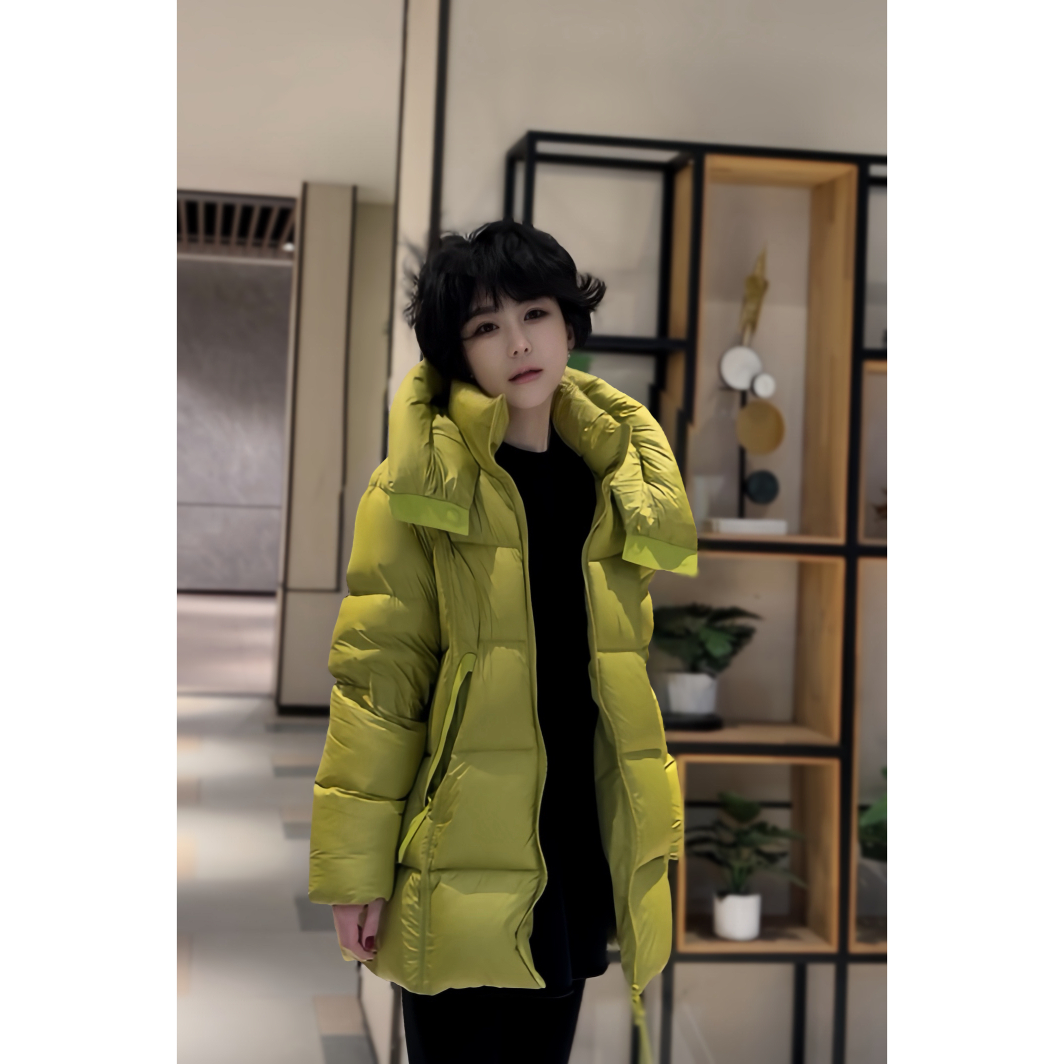 【极寒系列90白鹅绒】抗寒保暖加厚升级泡芙云朵连帽茧型中款鹅绒服