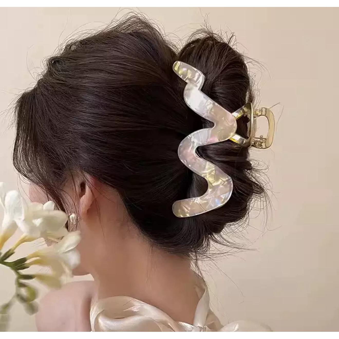 高级感醋酸波浪鲨鱼抓夹