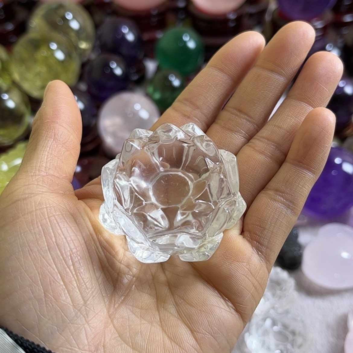 【闪购商品】水晶摆件莲花未镶嵌