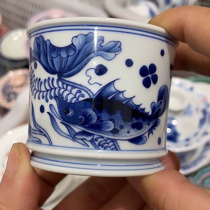 陶摆件景德镇陶瓷主人杯1344