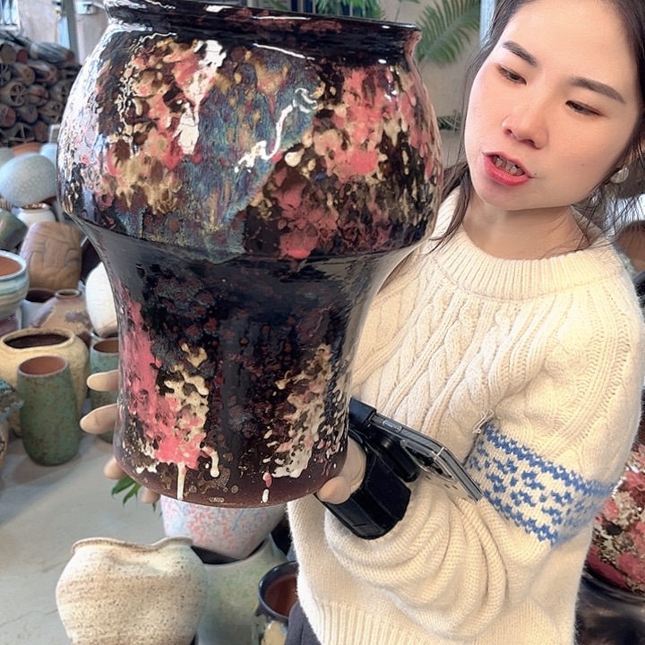正品口20高32花盆……