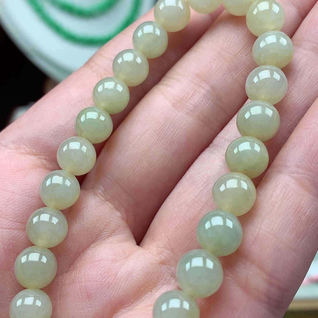 翡翠未镶嵌毛衣链