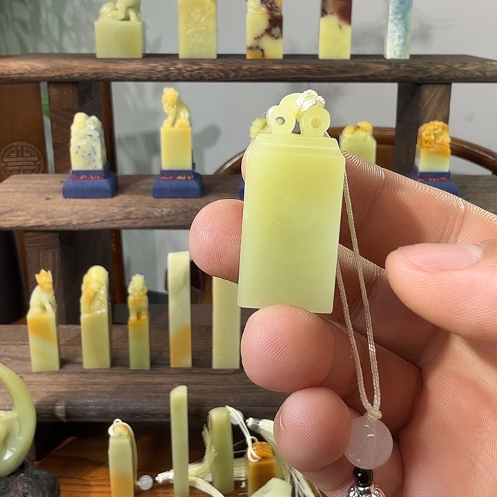 青田石竹叶青如意