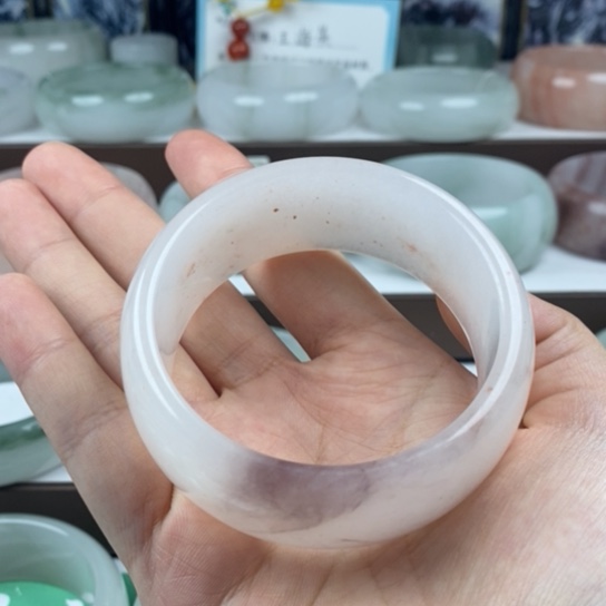 石英质玉（金丝玉）未镶嵌手镯