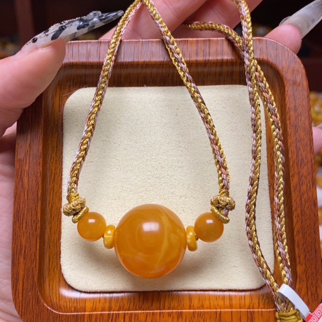 【闪购商品】蜜蜡颈饰未镶嵌项链