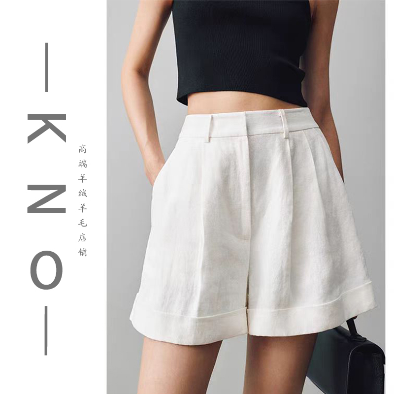 【KNO】早春新款白色短裤运动时尚百搭春夏女款