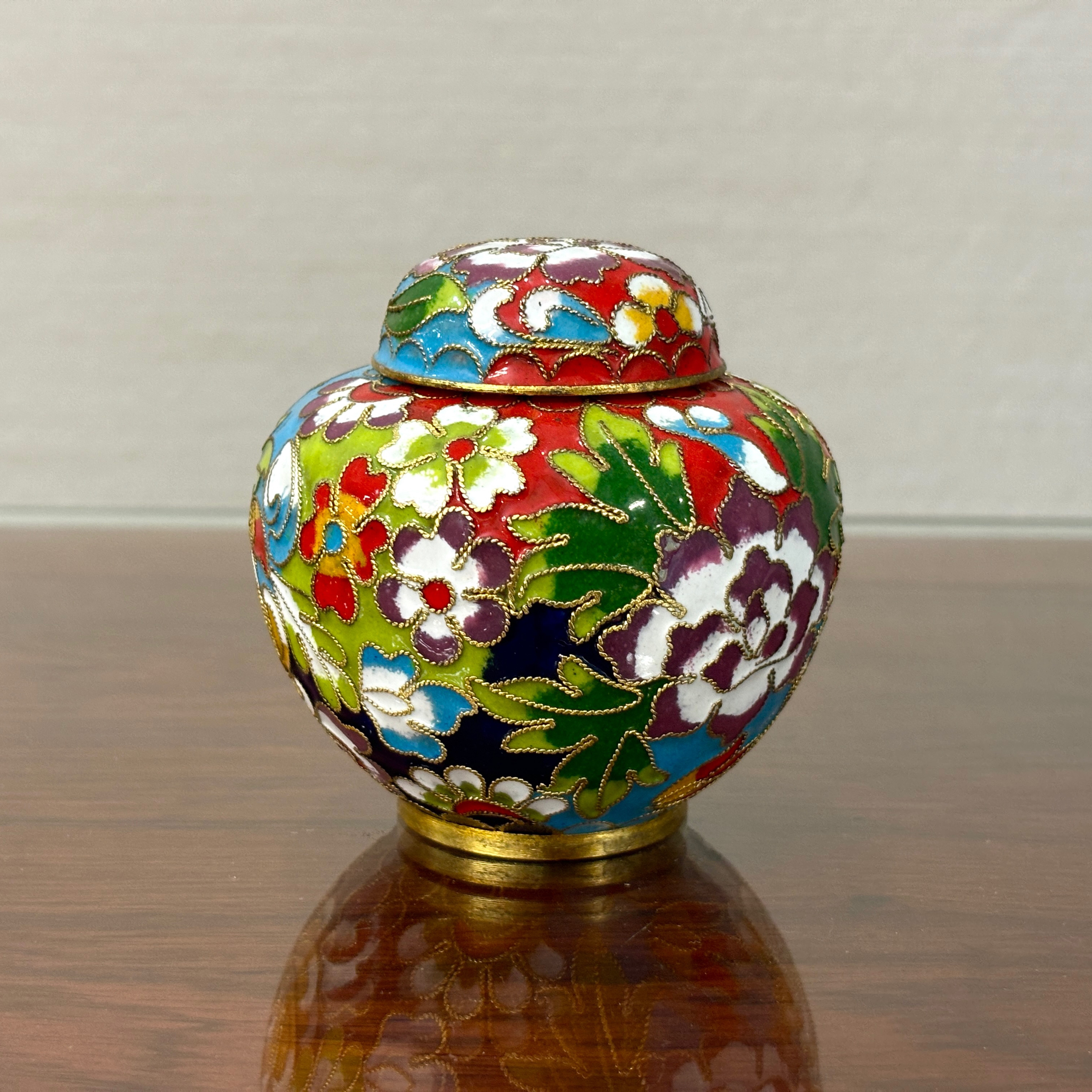 瑞蓝轩景泰蓝567《绣球罐》非遗传承铜胎掐丝珐琅节日客厅摆件