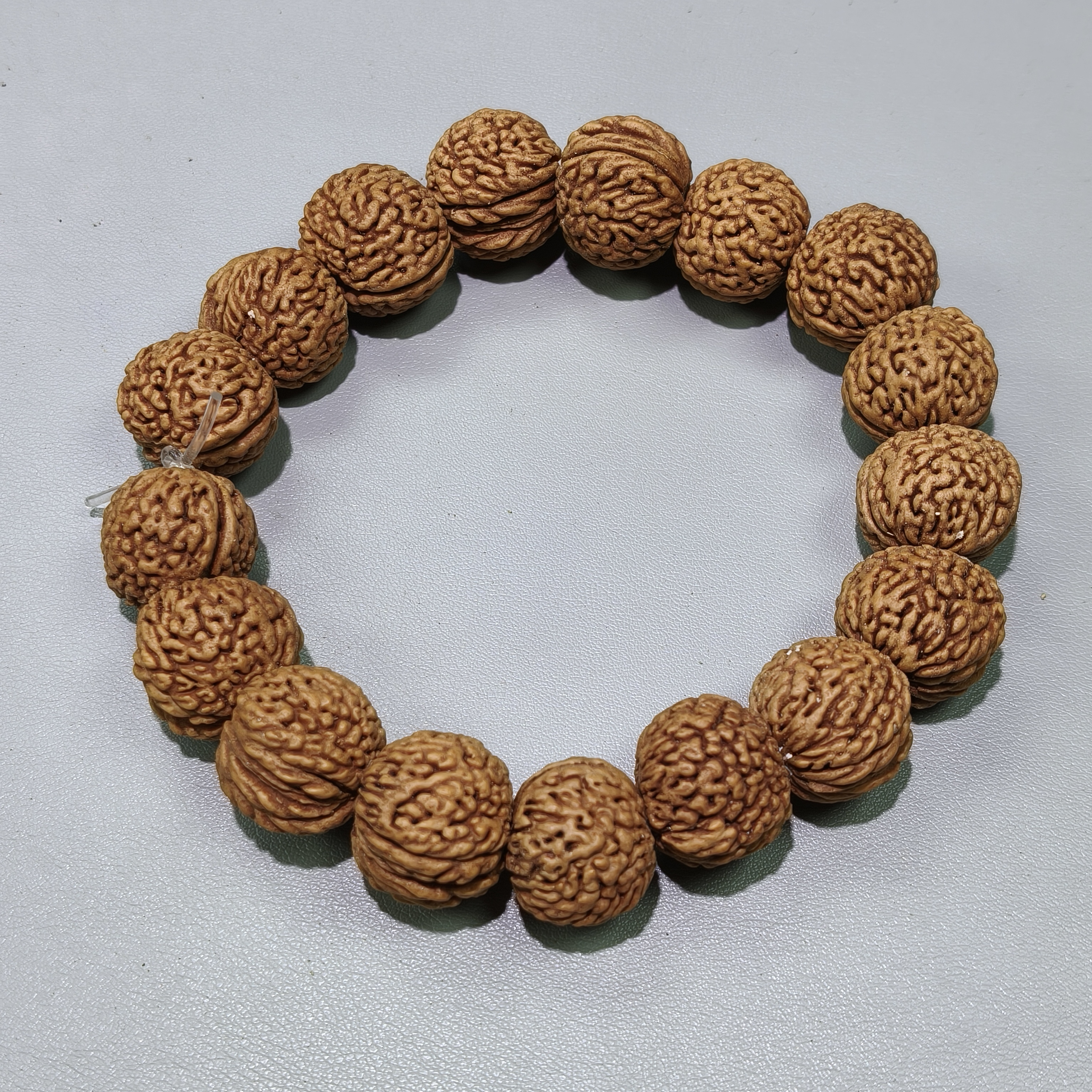 M39 脑纹桃核单圈手串(多样性发其一)