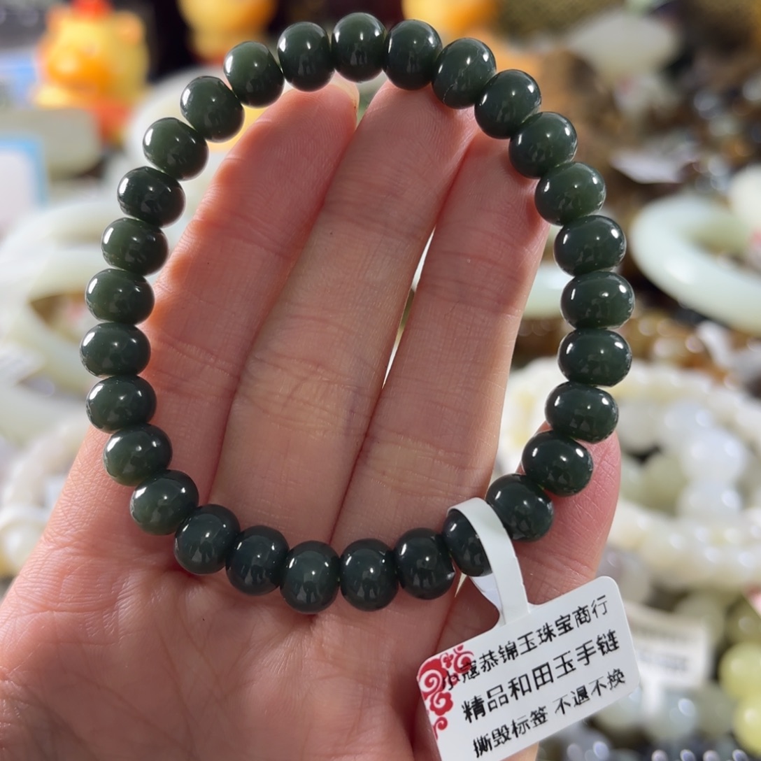 和田玉未镶嵌手串123