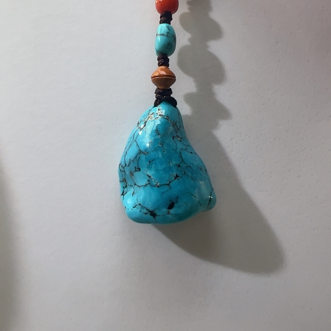 绿松石未镶嵌挂件