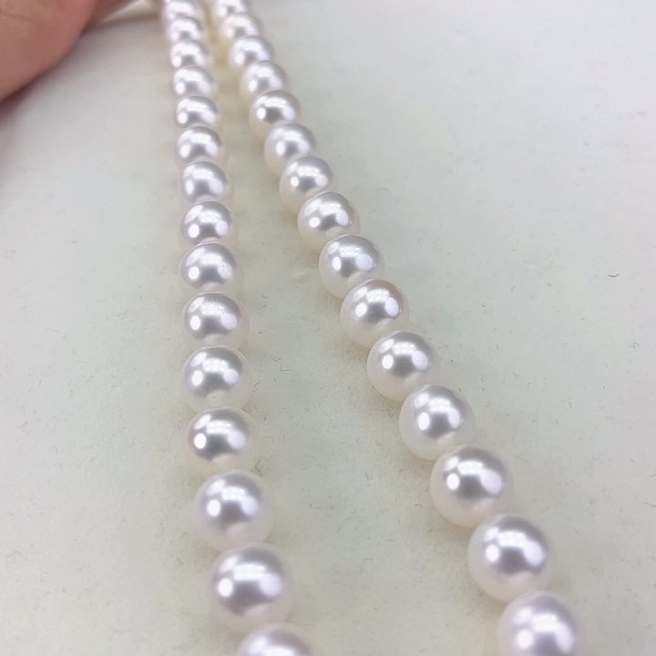淡水珍珠颈饰银S925镶嵌9➕极光冷白高品