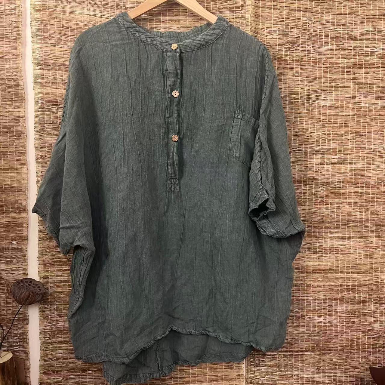 QXX 711 新款夏季炒色短袖时尚百搭T恤（衣长75胸围150）