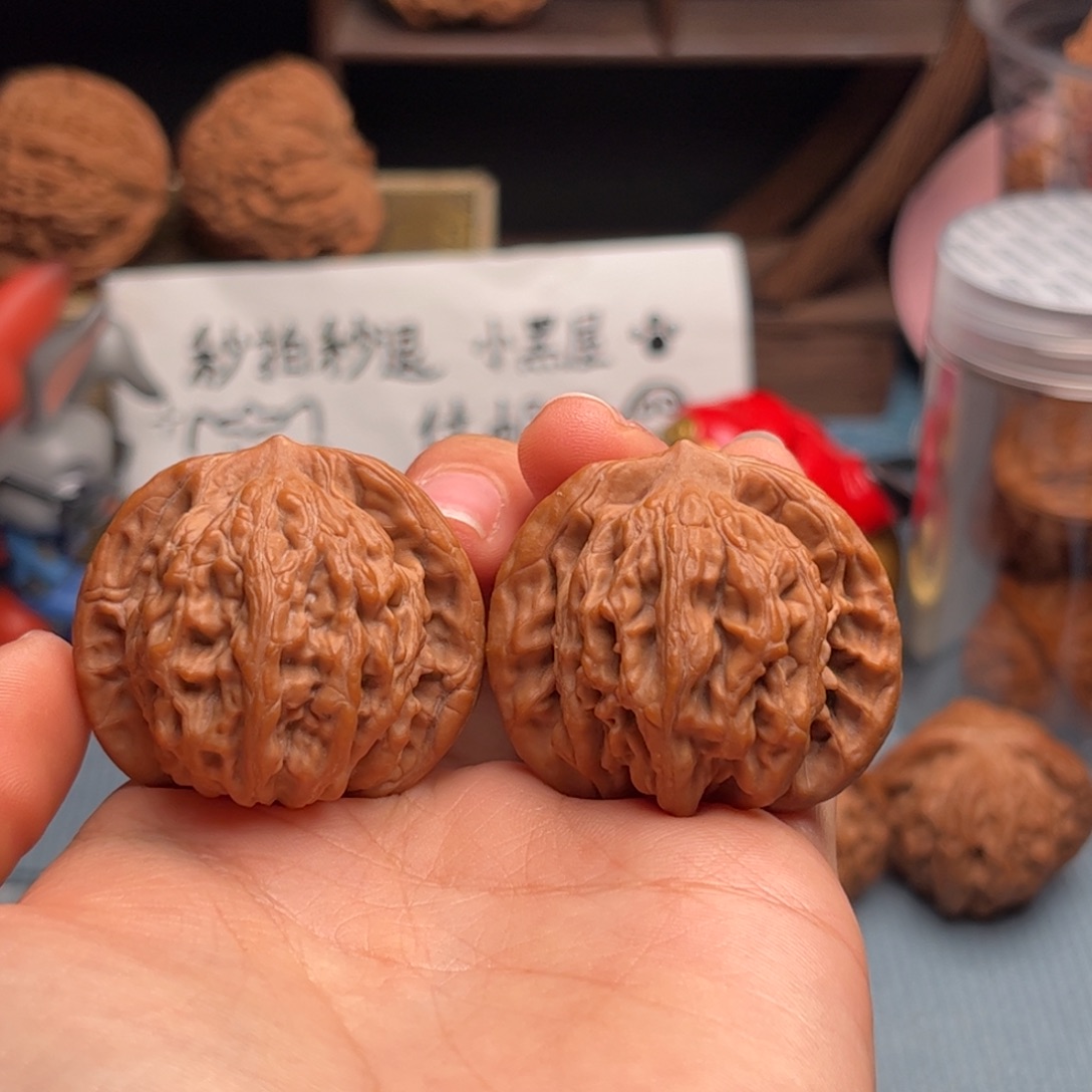 把件文玩核桃麦穗虎头37