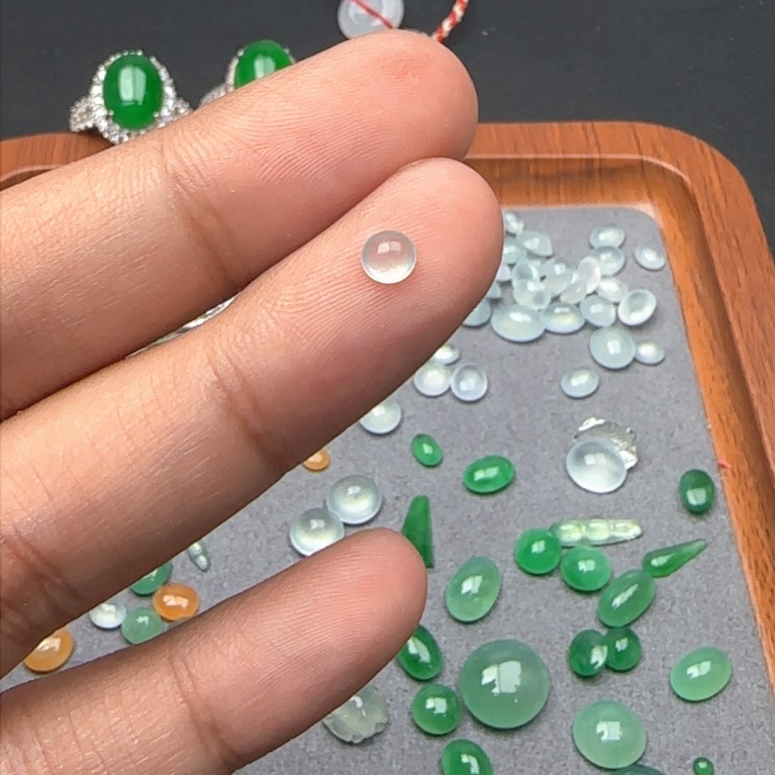 翡翠戒指未镶嵌缅甸天然翡翠