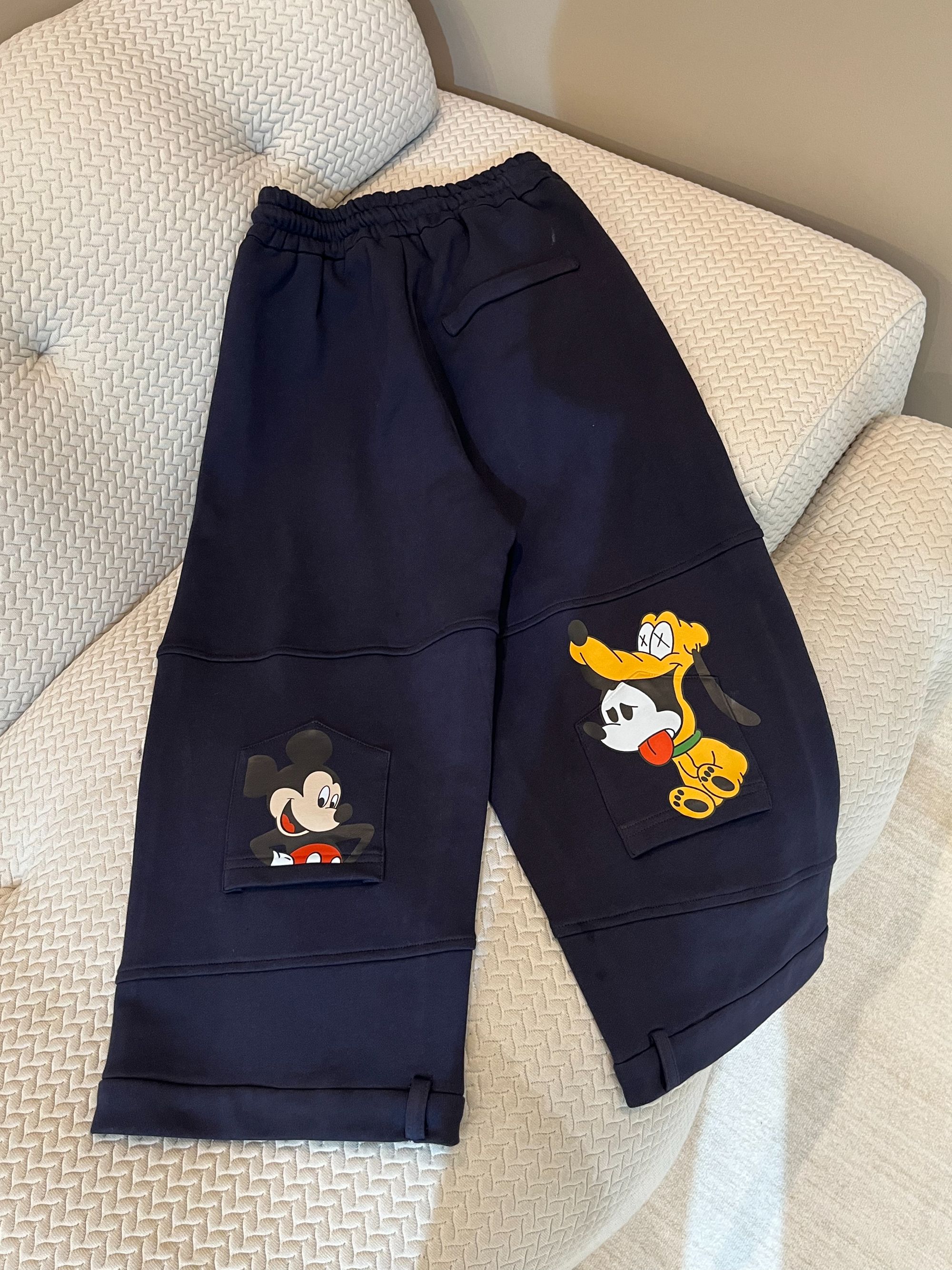 【FANG方方】韩版东大门卡通趣味印花休闲裤2025夏季新款八分裤