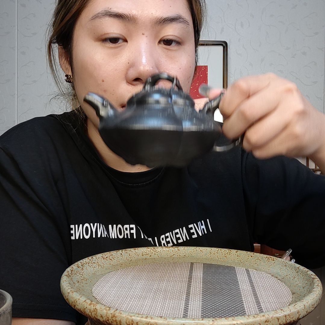茶壶朱泥石黄上合梅250毫升