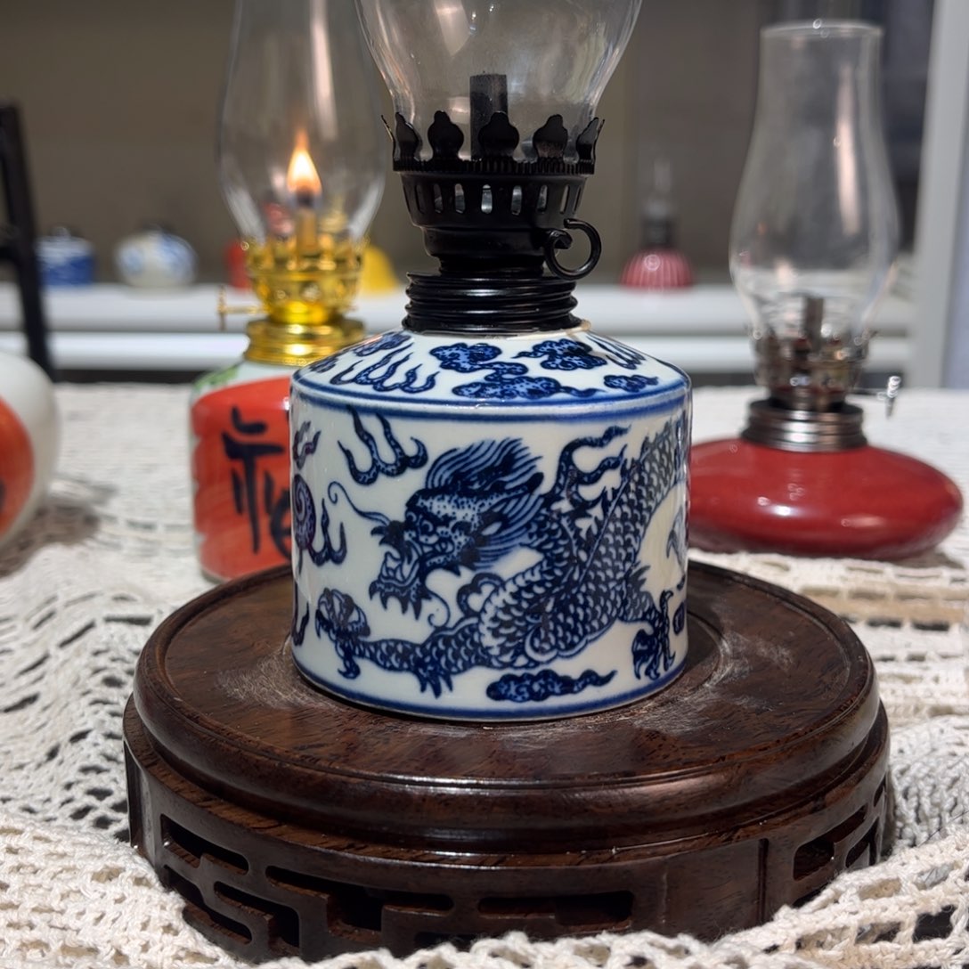 摆件景德镇陶瓷香薰灯