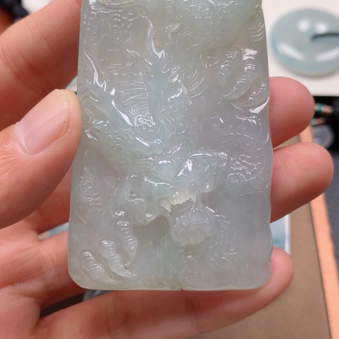 翡翠未镶嵌挂件仄*.