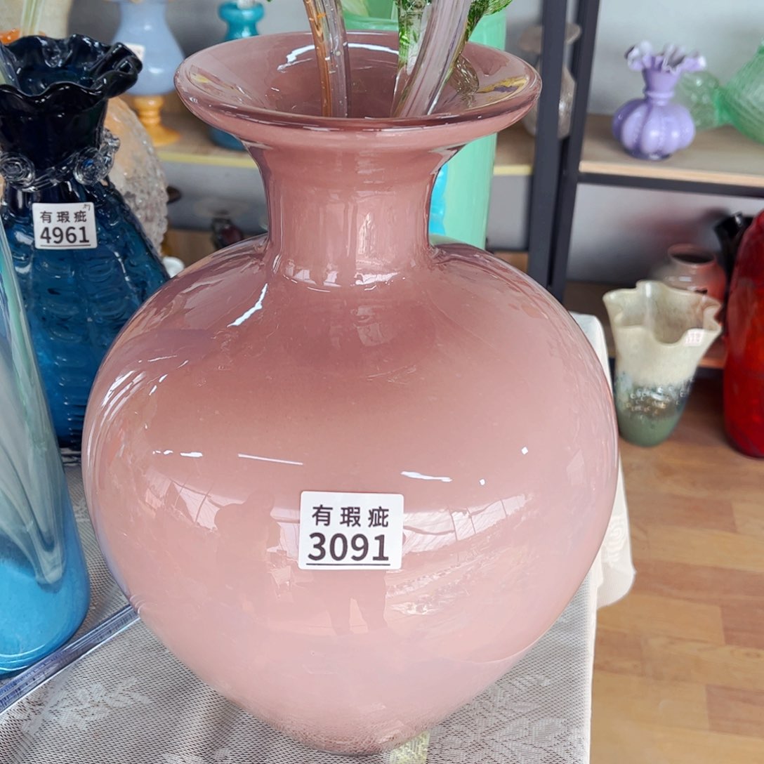 琉璃3091微瑕 花瓶家悦美居