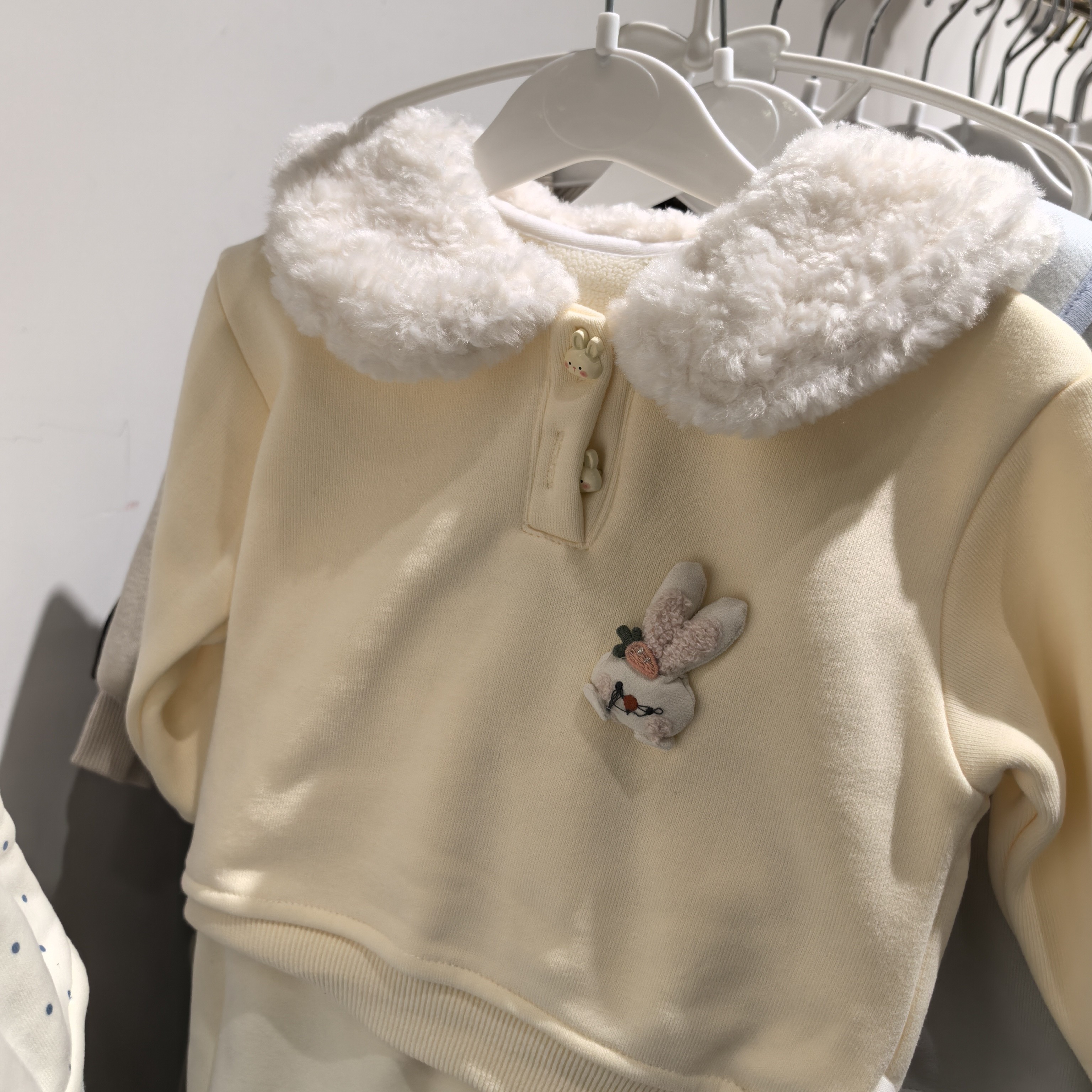 过款专拍冬季加绒加厚套装洋气宝宝新款冬装休闲保暖卫衣