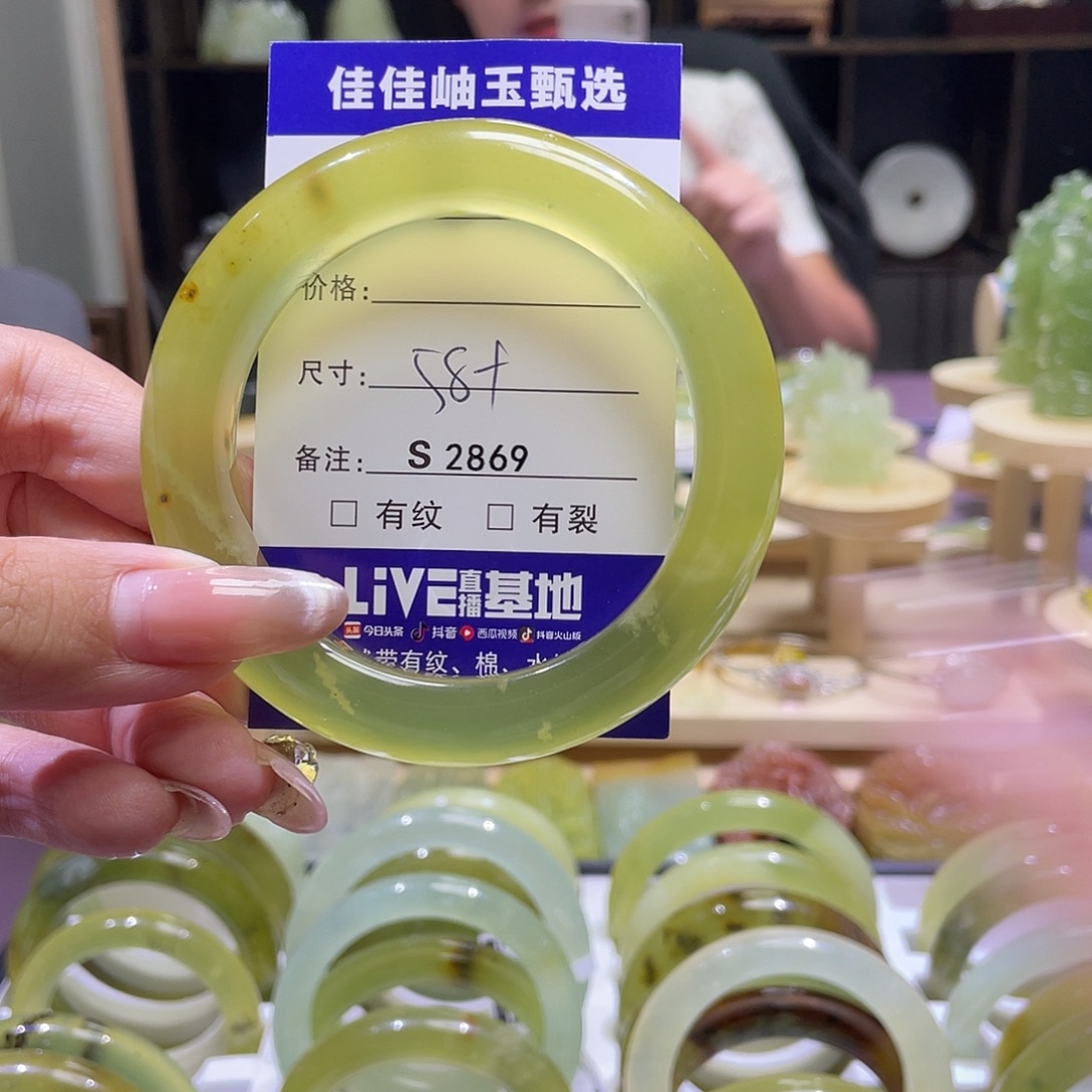 蛇纹石玉未镶嵌手镯2869