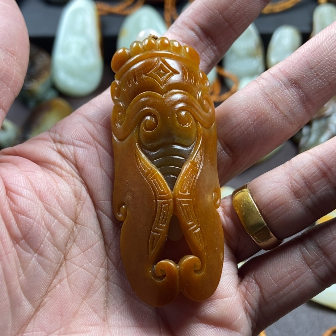 和田玉把件未镶嵌用****4