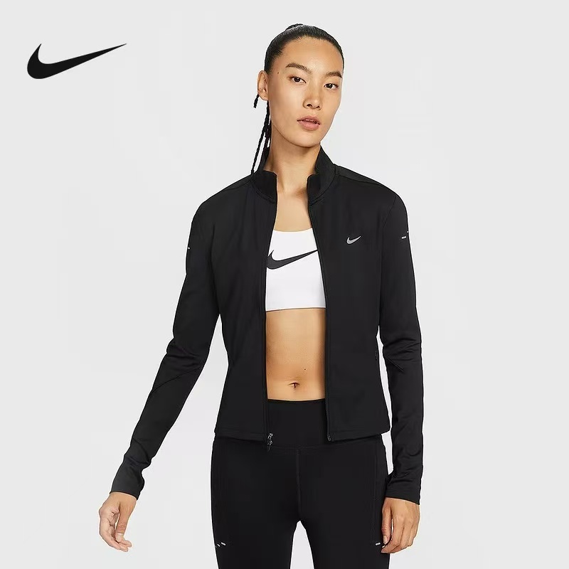 Nike耐克女外套夏季跑步训练透气反光速干立领运动夹克IB1999010