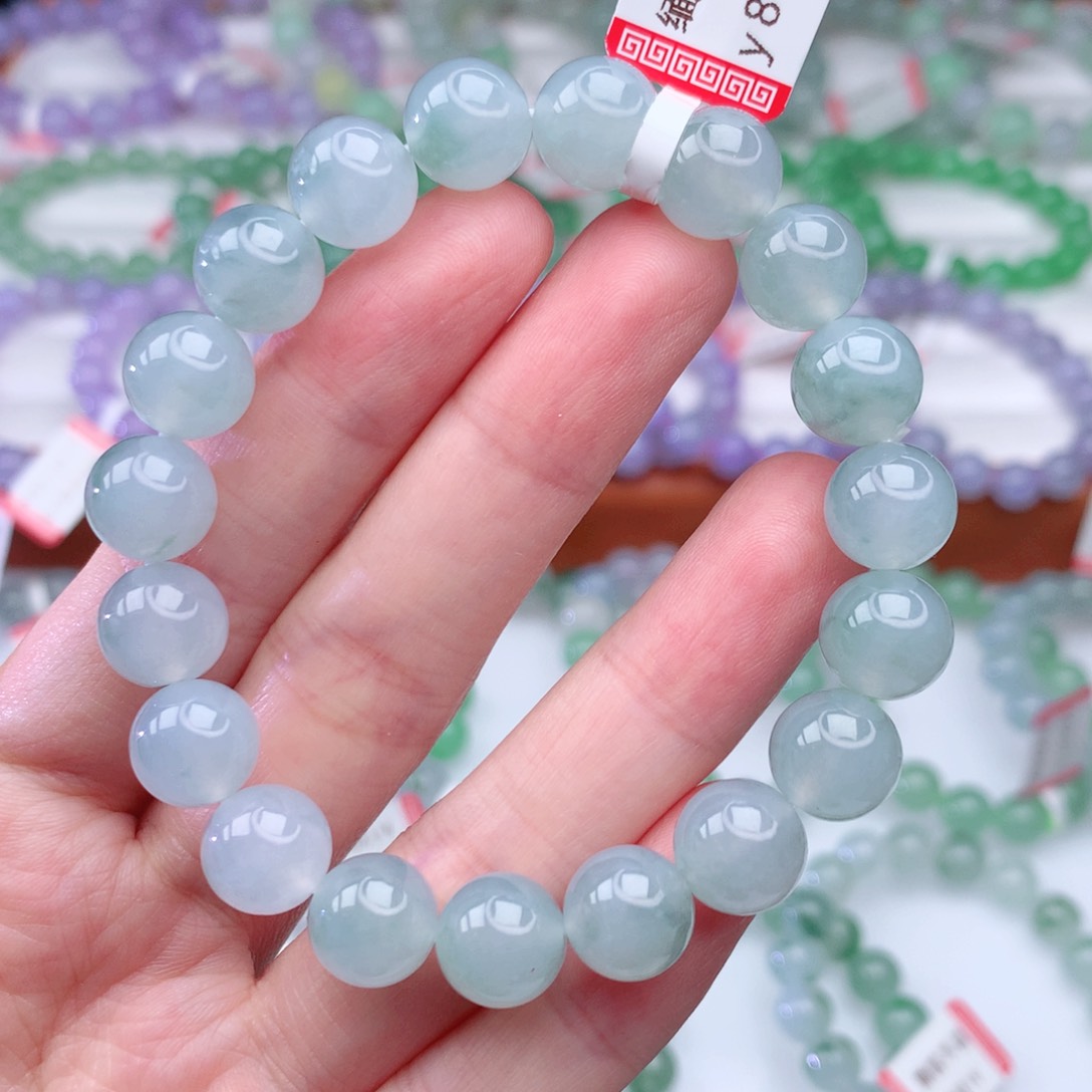 翡翠手链未镶嵌翡翠10mm