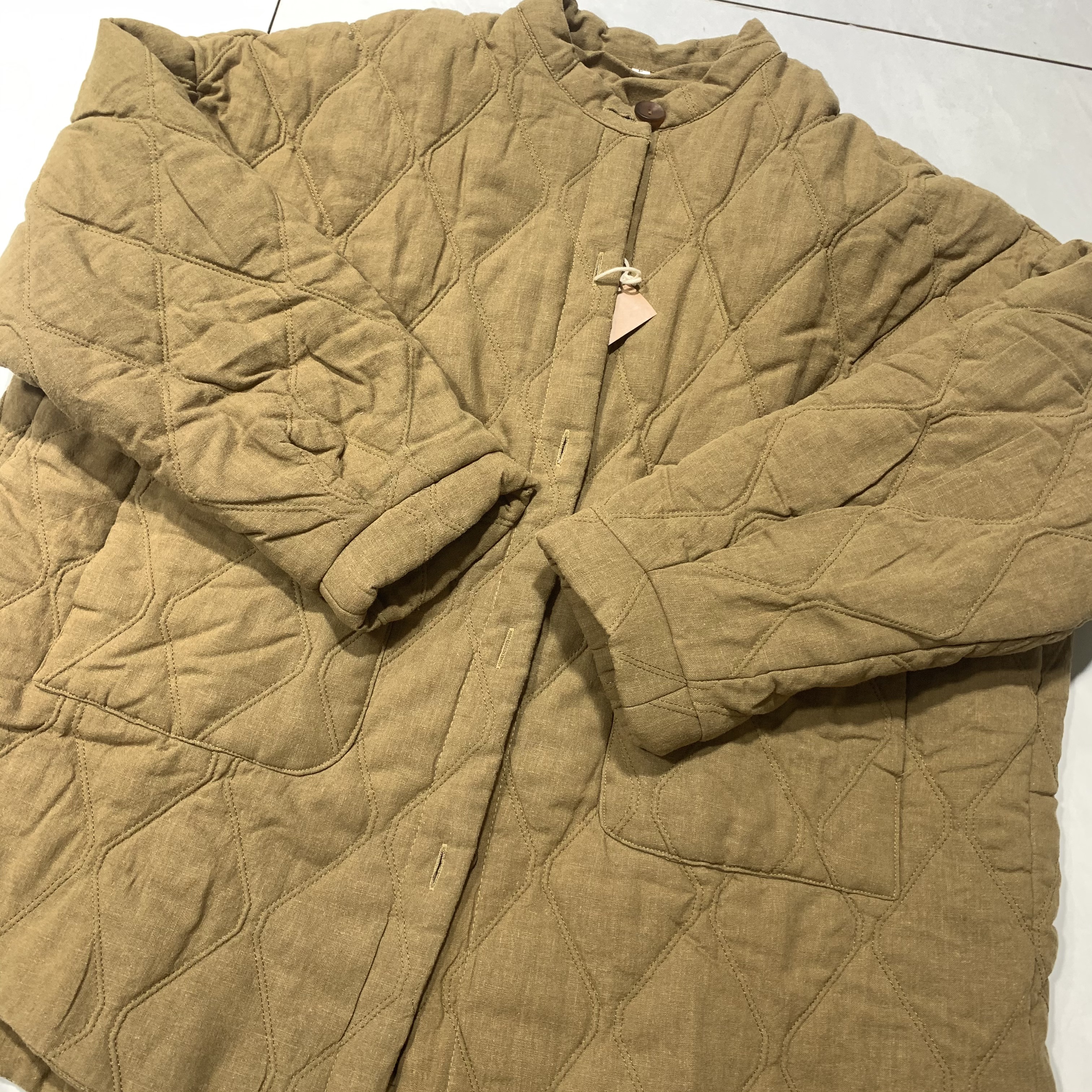 《元七猫-短款棉服》汉麻加大上衣保暖棉衣棉服外套绗缝