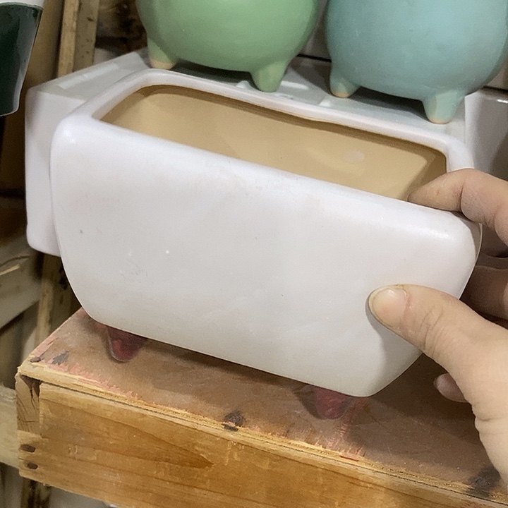 陶摆件陶盆有孔 瑕疵介意勿拍