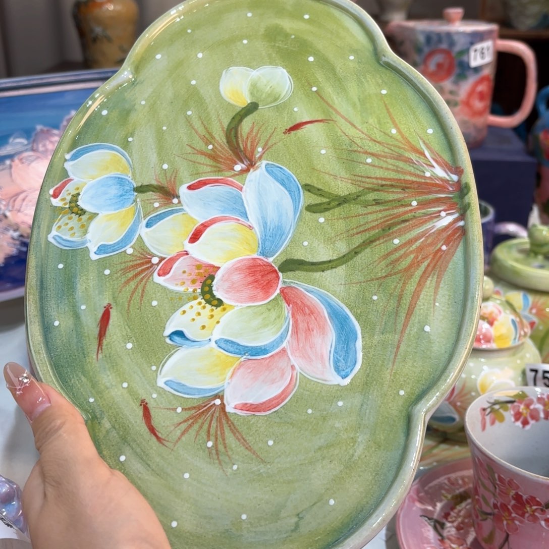 景德镇手绘高温釉下彩陶瓷茶具