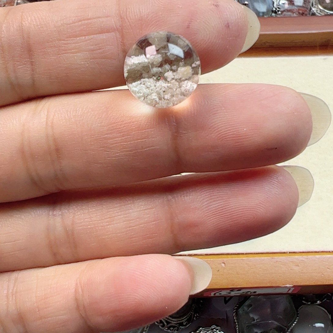 水晶手链银S925镶嵌奶*