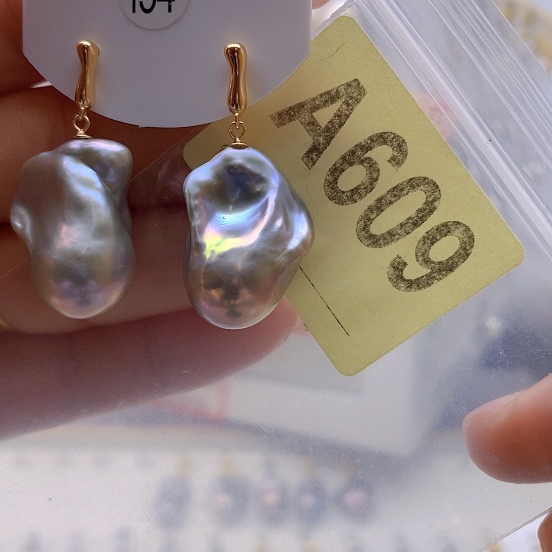 淡水珍珠耳饰未镶嵌昕*