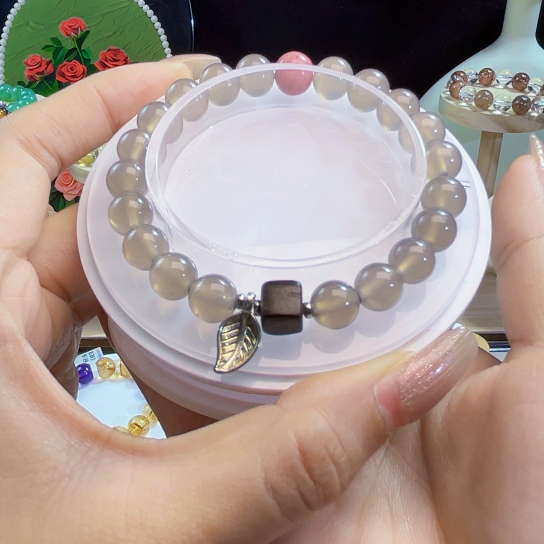 玛瑙/玉髓手链未镶嵌8m m