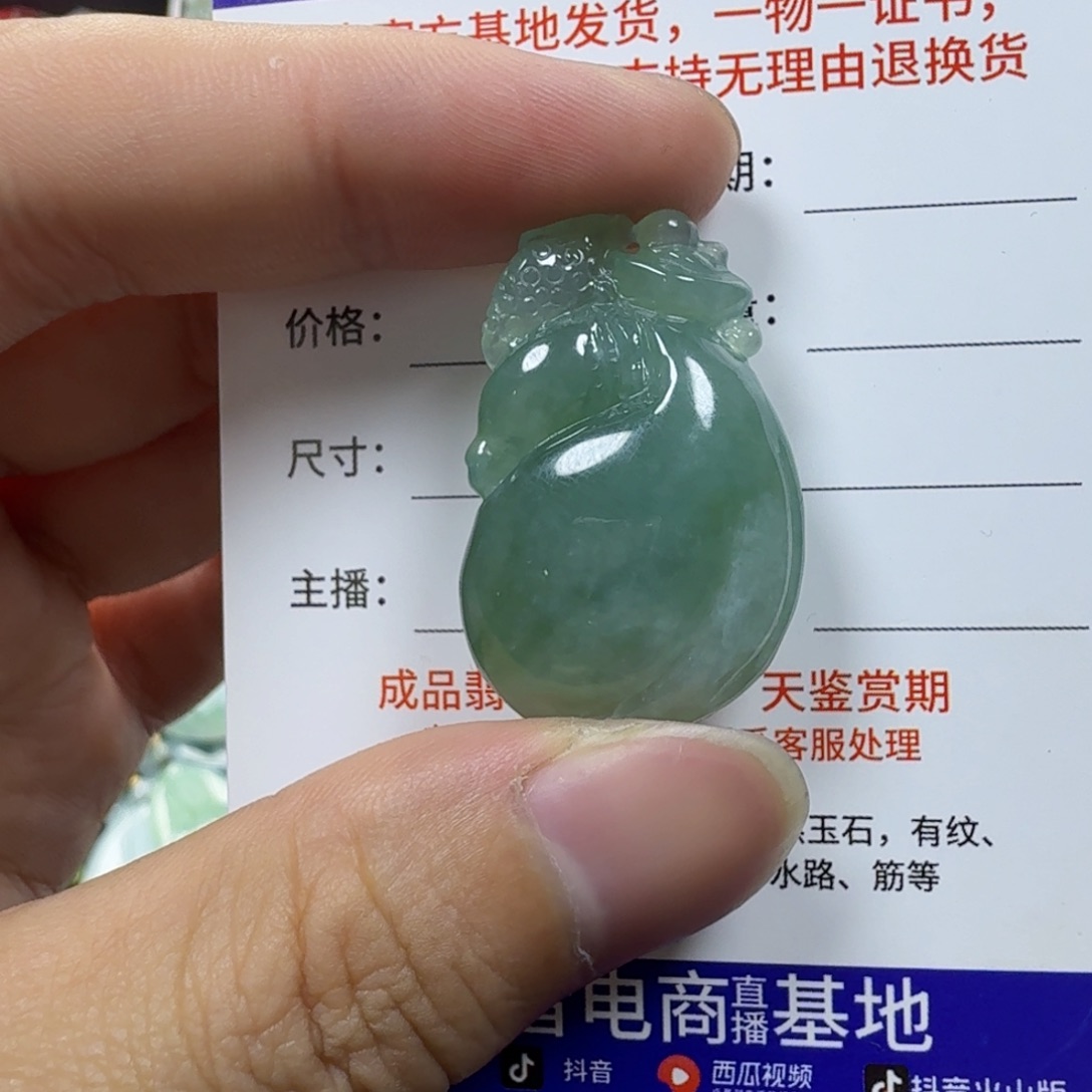 潇***湘翡翠未镶嵌颈饰缅甸a货翡翠