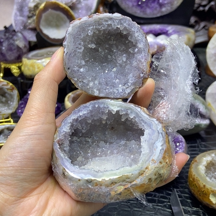 蚕丝盆未镶嵌水晶