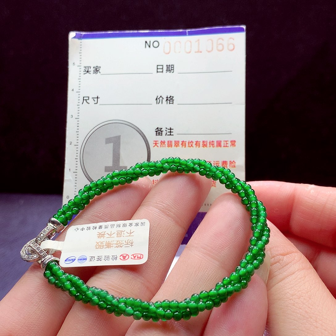 未镶嵌手链翡翠手链