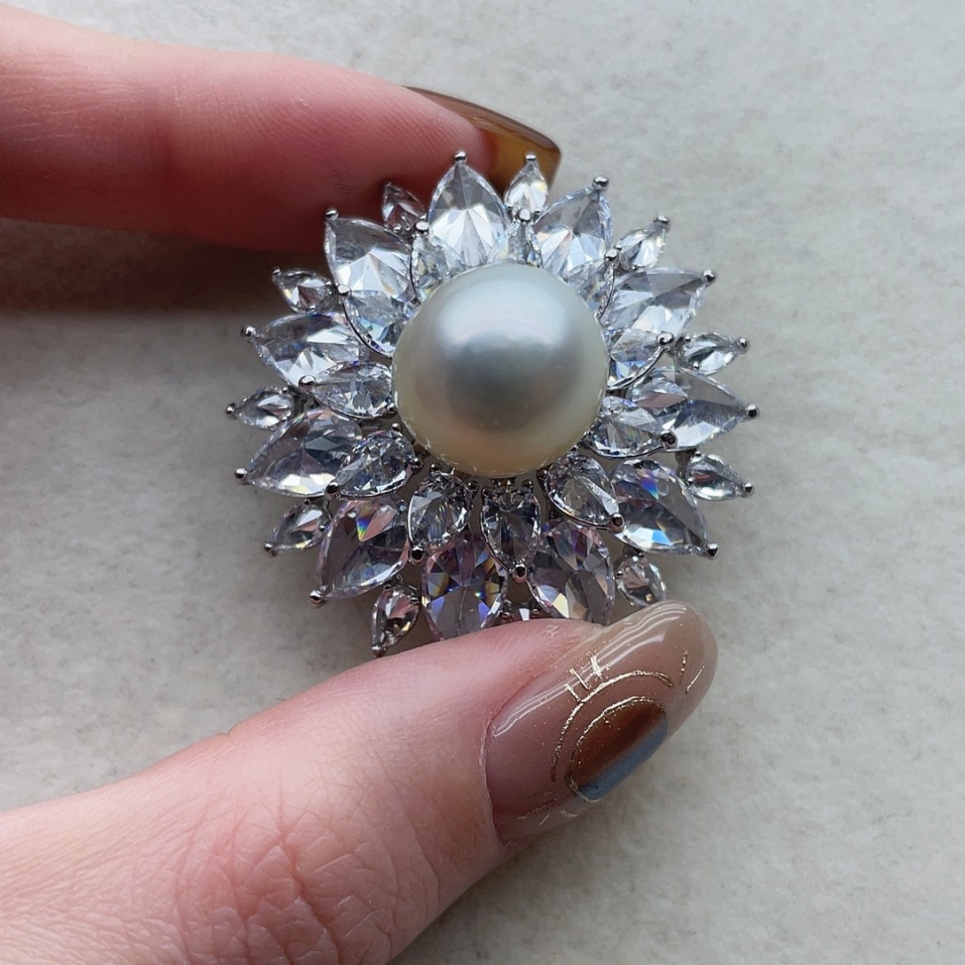 胸针29未镶嵌海水珍珠