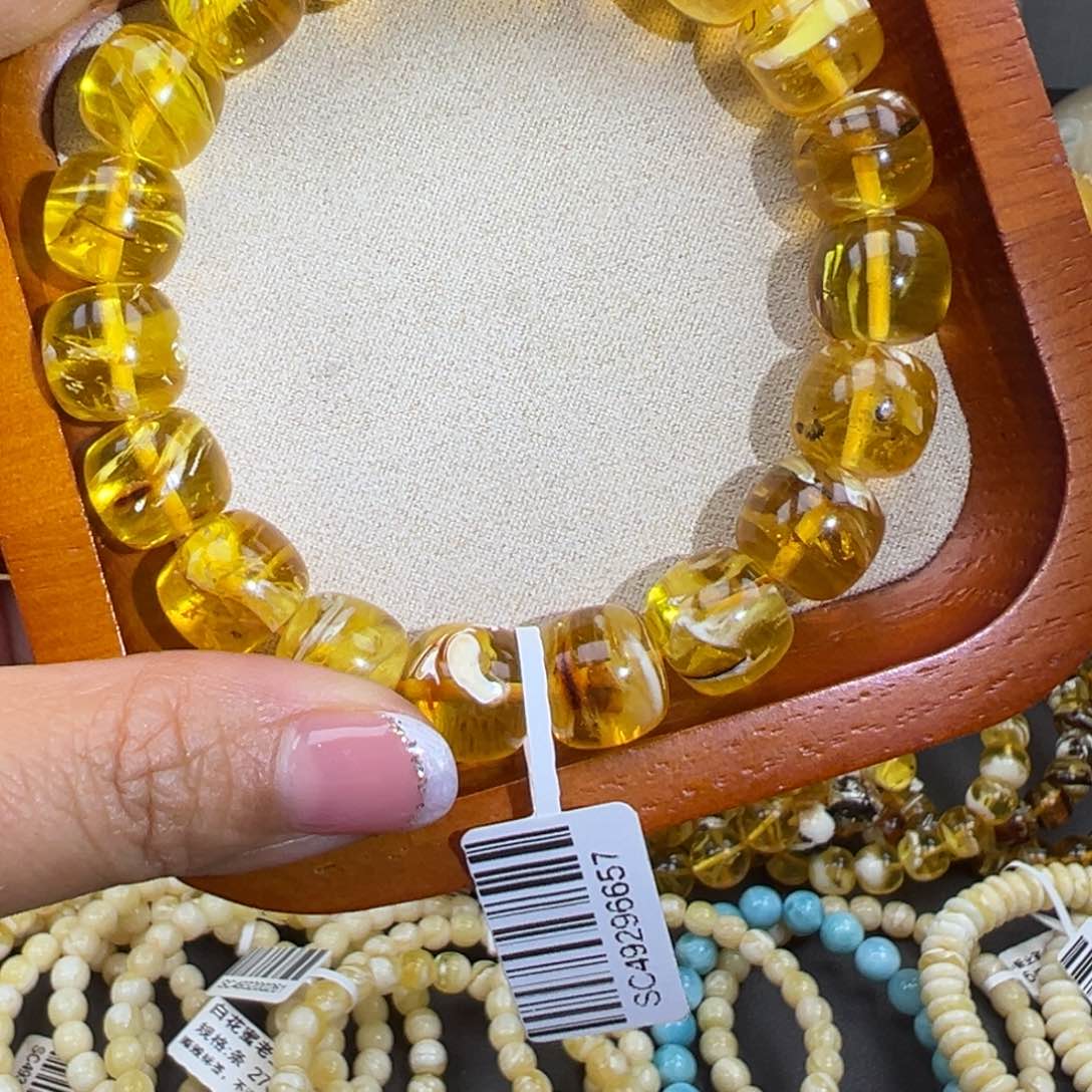 蜜蜡手串未镶嵌蜜蜡