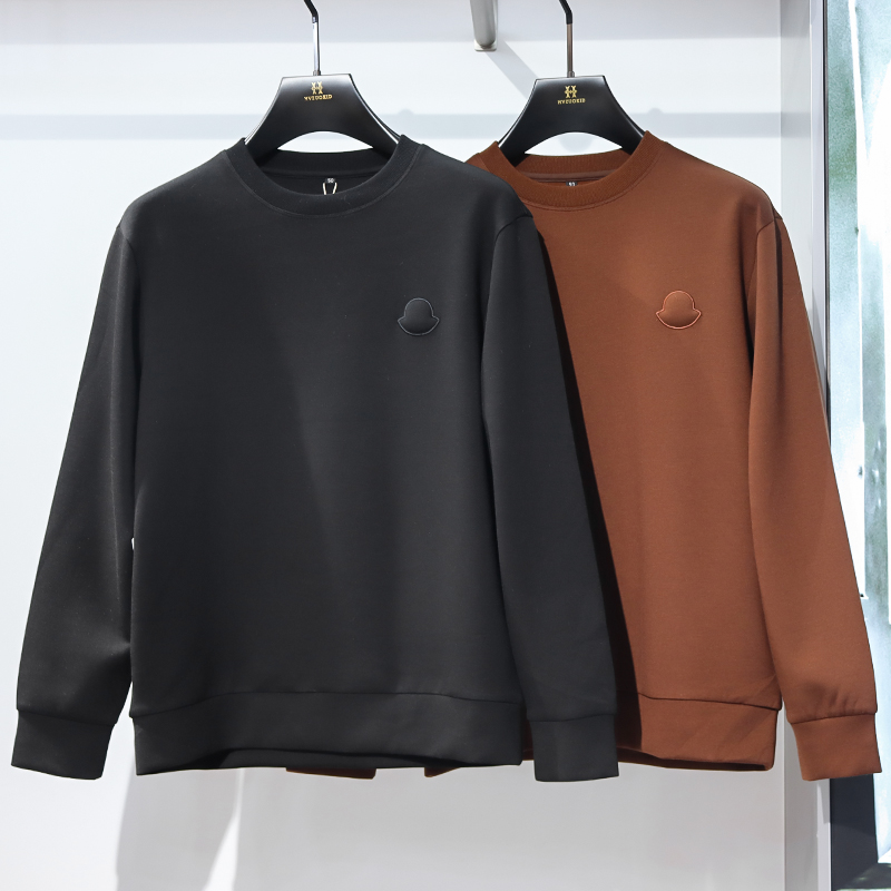 百搭男装 春秋款修身套头圆领卫衣8126