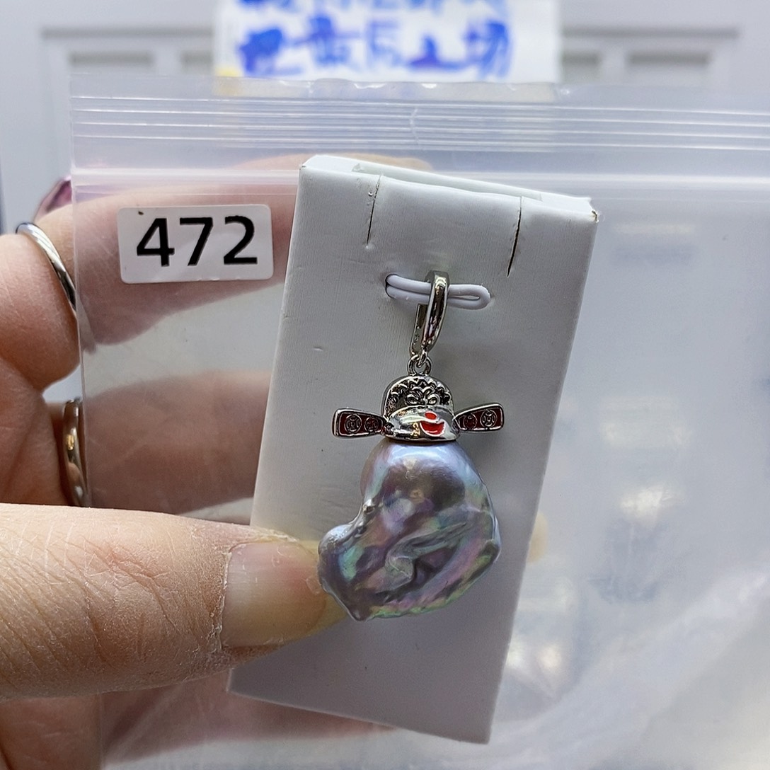 颈饰合金淡水珍珠